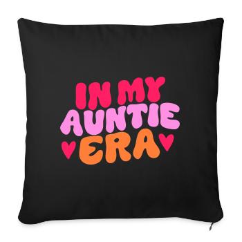 Déclaration de l’époque de ma tante - Housse de coussin décorative 45 x 45 cm - noir - Devant