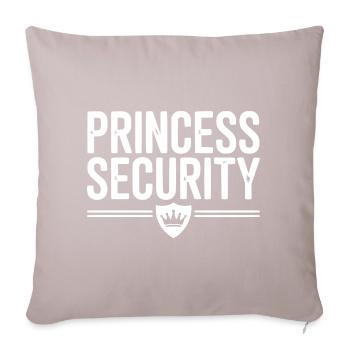 Sécurité de la princesse - Housse de coussin décorative 45 x 45 cm - taupe clair - Devant