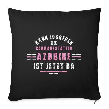Interior Decorator Trainee Training Apprenticeship Decorator - Sofa pillowcase 17,3'' x 17,3'' (45 x 45 cm) - black - Front