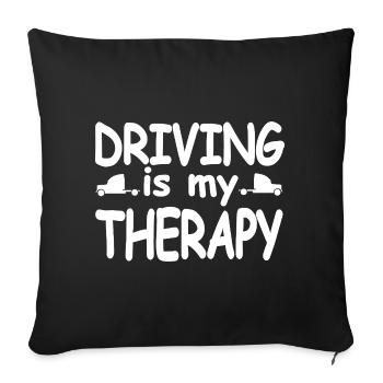 truck - Sofa pillowcase 17,3'' x 17,3'' (45 x 45 cm) - black - Front