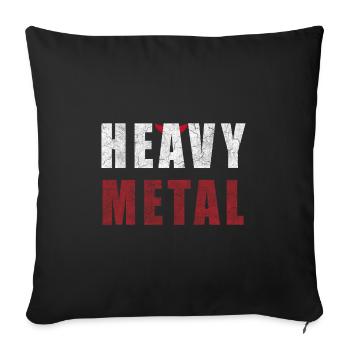 Heavy Metal Motif - Housse de coussin décorative 45 x 45 cm - noir - Devant