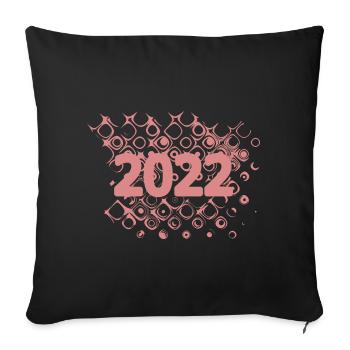 2022 - Sofa pillowcase 17,3'' x 17,3'' (45 x 45 cm) - black - Front
