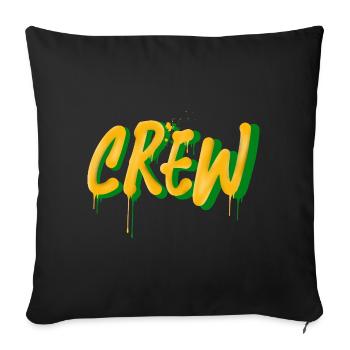 Crew - Sofakissenbezug 45 x 45 cm - Schwarz - Vorne