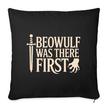 Ancient English Runic Alphabet - Sofa pillowcase 17,3'' x 17,3'' (45 x 45 cm) - black - Front