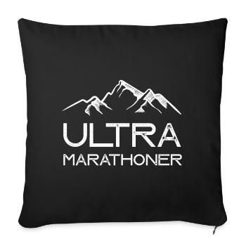 Ultra Marathoner - Sofa pillowcase 17,3'' x 17,3'' (45 x 45 cm) - black - Front
