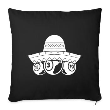 Bingo Player BAlls Bingo - Sofa pillowcase 17,3'' x 17,3'' (45 x 45 cm) - black - Front