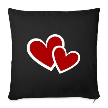 Cadeau pour la fête des mères : Idée de cadeau pour la fête des mères - Housse de coussin décorative 45 x 45 cm - noir - Devant