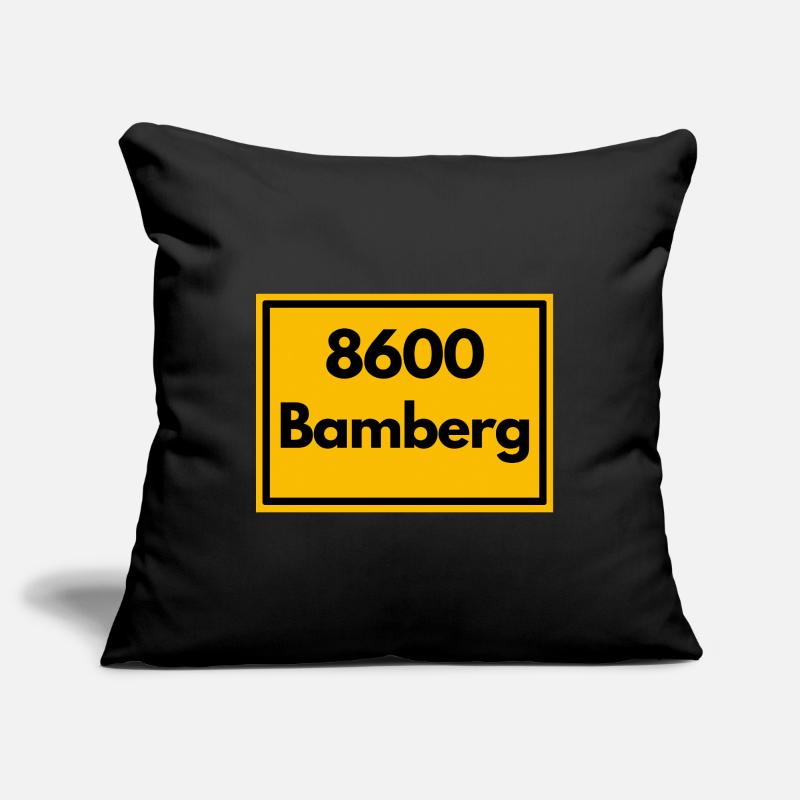 OLD POSTCODE POSTCODE RETRO 8600 BAMBERG FRANKEN Sofa pillowcase 17,3'' x 17,3'' (45 x 45 cm)