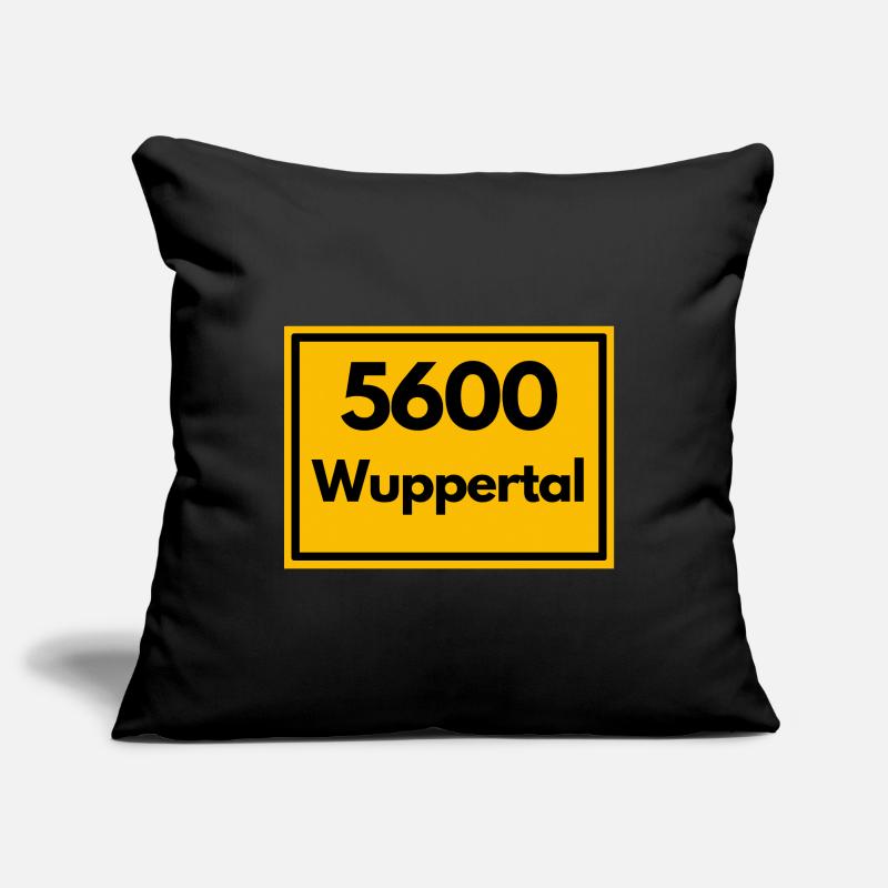OLD POSTCODE POSTCODE RETRO 5600 WUPPERTAL BERGISH Sofa pillowcase 17,3'' x 17,3'' (45 x 45 cm)