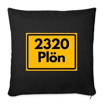 ANCIEN CODE POSTAL RETRO 2320 PLÖN SEENPARADIES - Housse de coussin décorative 45 x 45 cm - noir - Devant