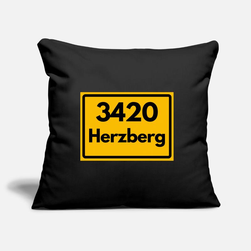 OLD POSTCODE ZIP CODE RETRO 3420 HERZBERG HARZ Sofa pillowcase 17,3'' x 17,3'' (45 x 45 cm)