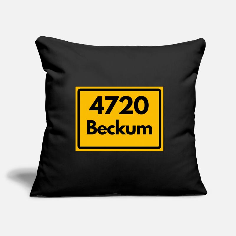 OLD POSTCODE POSTCODE RETRO 4720 BECKUM – NRW Sofa pillowcase 17,3'' x 17,3'' (45 x 45 cm)