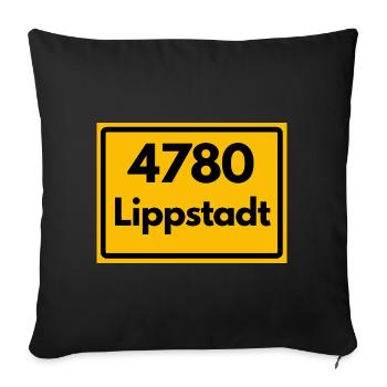 ALTE POSTLEITZAHL PLZ RETRO 4780 LIPPSTADT - Sofakissenbezug 45 x 45 cm - Schwarz - Vorne
