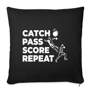 Motivation des joueurs de handball - Housse de coussin décorative 45 x 45 cm - noir - Devant