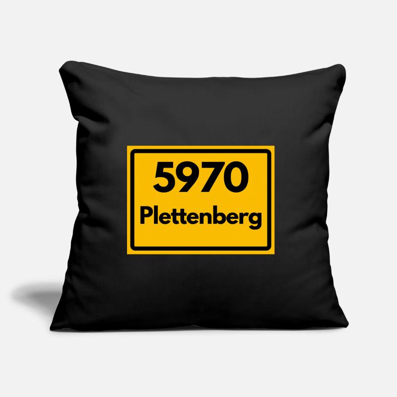 OLD POSTCODE POSTCODE RETRO 5970 PLETTENBERG Sofa pillowcase 17,3'' x 17,3'' (45 x 45 cm)