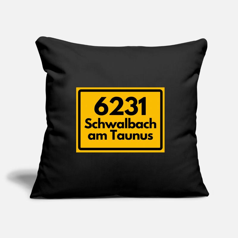 OLD POSTCODE ZIP CODE 6231 SCHWALBACH AM TAUNUS Sofa pillowcase 17,3'' x 17,3'' (45 x 45 cm)