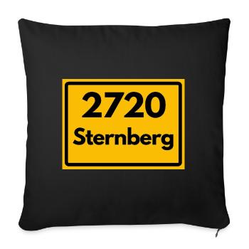 OLD POSTCODE POSTCODE RETRO 2620 BÜTZOW HEIMAT - Sofa pillowcase 17,3'' x 17,3'' (45 x 45 cm) - black - Front