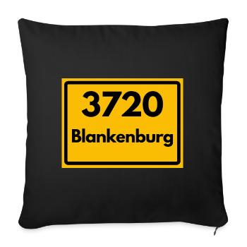 ALTE POSTLEITZAHL PLZ 3720 BLANKENBURG HEIMATSTOLZ - Sofakissenbezug 45 x 45 cm - Schwarz - Vorne