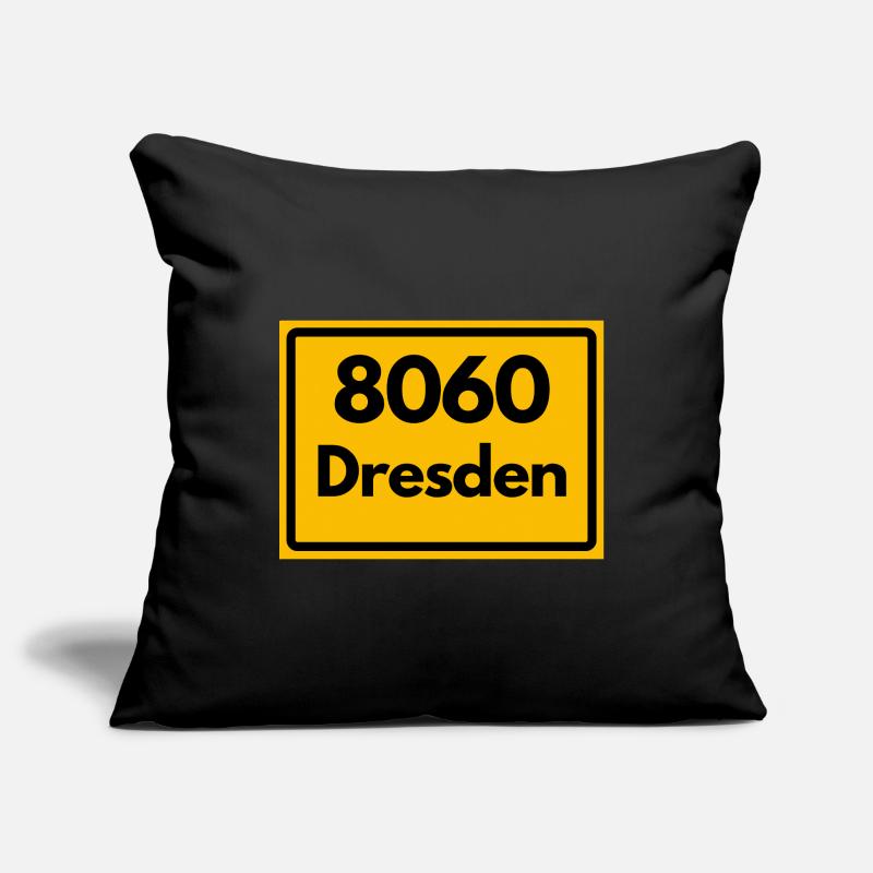 OLD POSTCODE ZIP CODE 8060 DRESDEN SAXONY Sofa pillowcase 17,3'' x 17,3'' (45 x 45 cm)