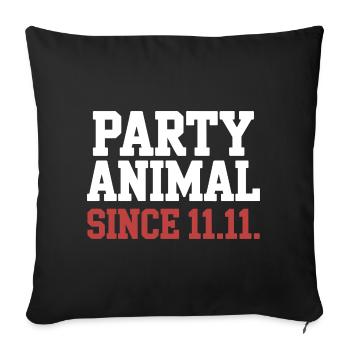 Karneval Party Kölner Animal Since 11.11. Köln - Sofa pillowcase 17,3'' x 17,3'' (45 x 45 cm) - black - Front