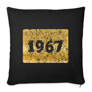 Numéro 1967 - Housse de coussin décorative 45 x 45 cm - noir - Devant