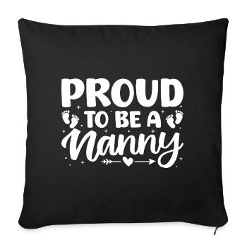 Childcare Provider Proud To Be A Nanny Daycare - Sofakissenbezug 45 x 45 cm - Schwarz - Vorne