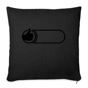 daumen_2___f1 - Housse de coussin décorative 45 x 45 cm - noir - Devant