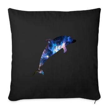 Espace Delfin - Housse de coussin décorative 45 x 45 cm - noir - Devant
