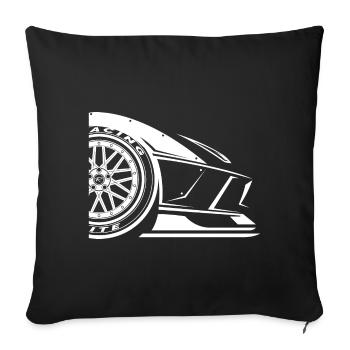 Tuning Racing Tuner Autocar Cars Symbole SportsCar - Housse de coussin décorative 45 x 45 cm - noir - Devant