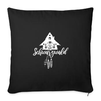 Black Forest - Sofa pillowcase 17,3'' x 17,3'' (45 x 45 cm) - black - Front