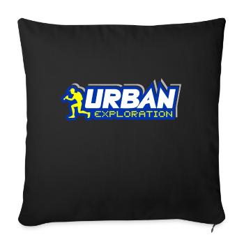 Urban Explorer Urbex - Sofa pillowcase 17,3'' x 17,3'' (45 x 45 cm) - black - Front