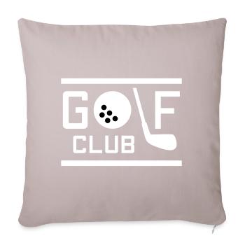 Club de golf (balle de golf o, club de golf comme l) - Housse de coussin décorative 45 x 45 cm - taupe clair - Devant
