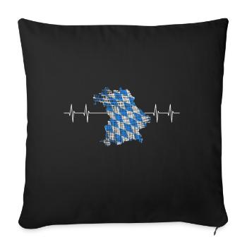 Bayern - Sofakissenbezug 45 x 45 cm - Schwarz - Vorne
