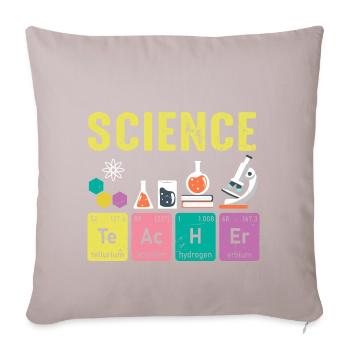 Éléments réguliers des professeurs de sciences - Housse de coussin décorative 45 x 45 cm - taupe clair - Devant