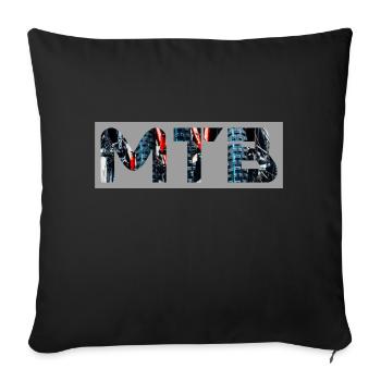 MTB - Sofa pillowcase 17,3'' x 17,3'' (45 x 45 cm) - black - Front