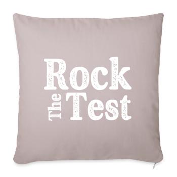 Rock den Test - Sofakissenbezug 45 x 45 cm - helles Taupe - Vorne