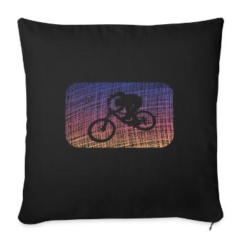 Biken - Sofakissenbezug 45 x 45 cm - Schwarz - Vorne