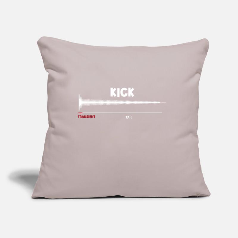 Synthesizer Kick Drum Synth DAW Transient Tail Sofa pillowcase 17,3'' x 17,3'' (45 x 45 cm)