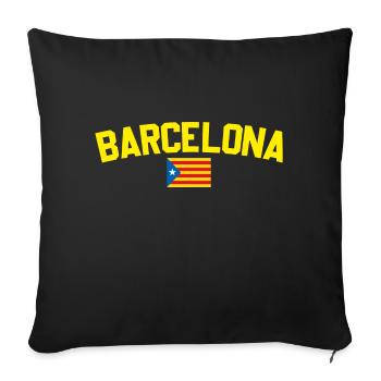 Barcelona - Sofa pillowcase 17,3'' x 17,3'' (45 x 45 cm) - black - Front