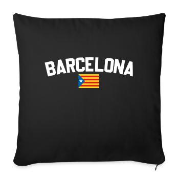 Barcelona - Sofa pillowcase 17,3'' x 17,3'' (45 x 45 cm) - black - Front