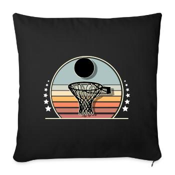 Basketball Basketballer - Sofakissenbezug 45 x 45 cm - Schwarz - Vorne