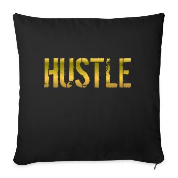 Hustle Gift - Sofa pillowcase 17,3'' x 17,3'' (45 x 45 cm) - black - Front