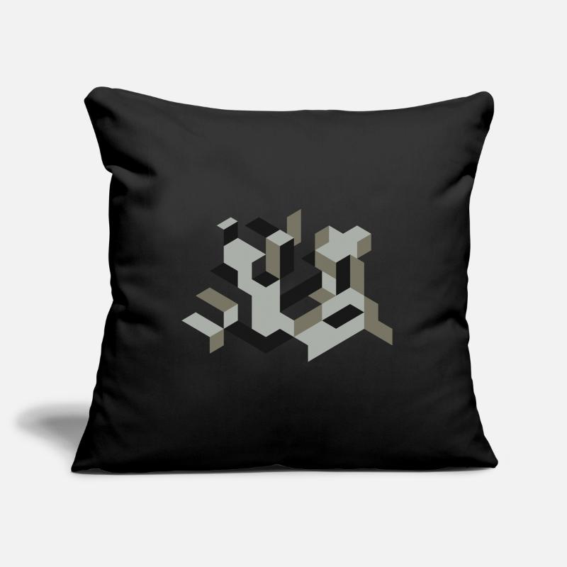 Perspective Construction Cube Dyeing Yourself Labyrinth 3D Sofa pillowcase 17,3'' x 17,3'' (45 x 45 cm)