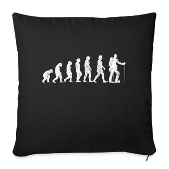 Hiking Mountain Hikers Hiking Mountain Hiking - Sofa pillowcase 17,3'' x 17,3'' (45 x 45 cm) - black - Front