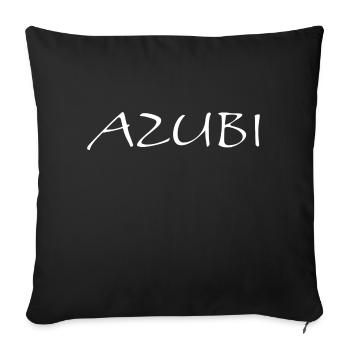 Azubi Tshirt 3 23 weiss - Sofakissenbezug 45 x 45 cm - Schwarz - Vorne