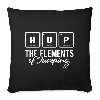 Chemist Chemistry Teacher Element - Sofa pillowcase 17,3'' x 17,3'' (45 x 45 cm) - black - Front