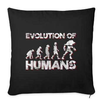Monster Figure Cute - Sofa pillowcase 17,3'' x 17,3'' (45 x 45 cm) - black - Front