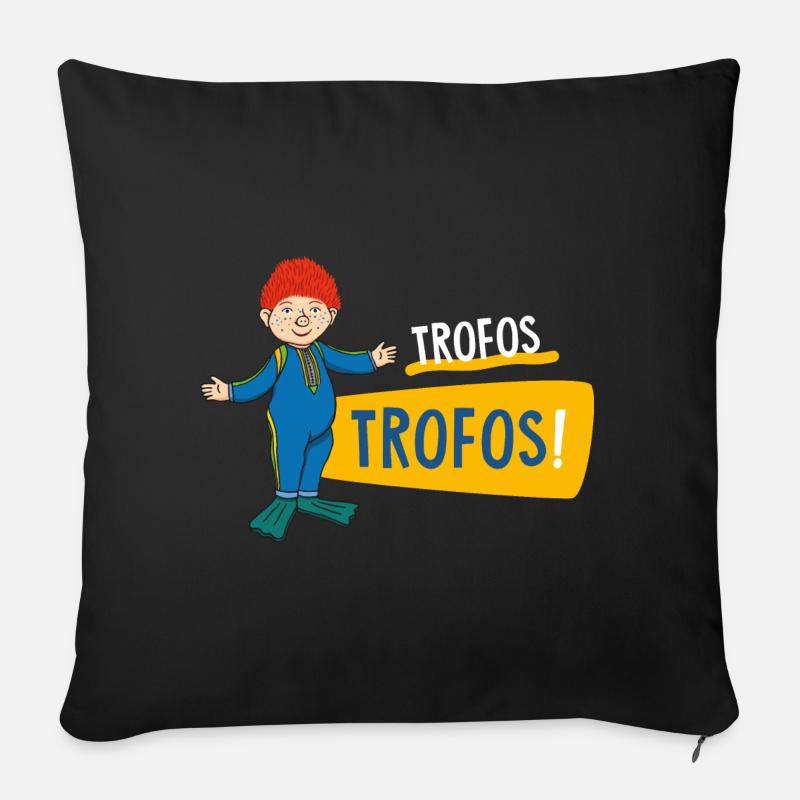 Das Sams Trofos Trofos Mit Sams - Sofakissenbezug 45 x 45 cm - Schwarz