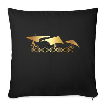 Le Paragliding est dans mon ADN - Housse de coussin décorative 45 x 45 cm - noir - Devant