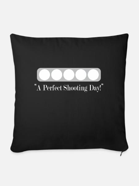 Biathlon - Housse de coussin décorative 45 x 45 cm - noir